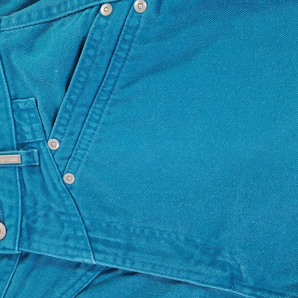 Rockies Vintage High-Rise Western Turquoise Jeans Waist 27 Inseam 37 Tall - Picture 8 of 17